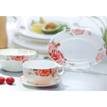 Ensemble de dîner en verre opale 58pcs